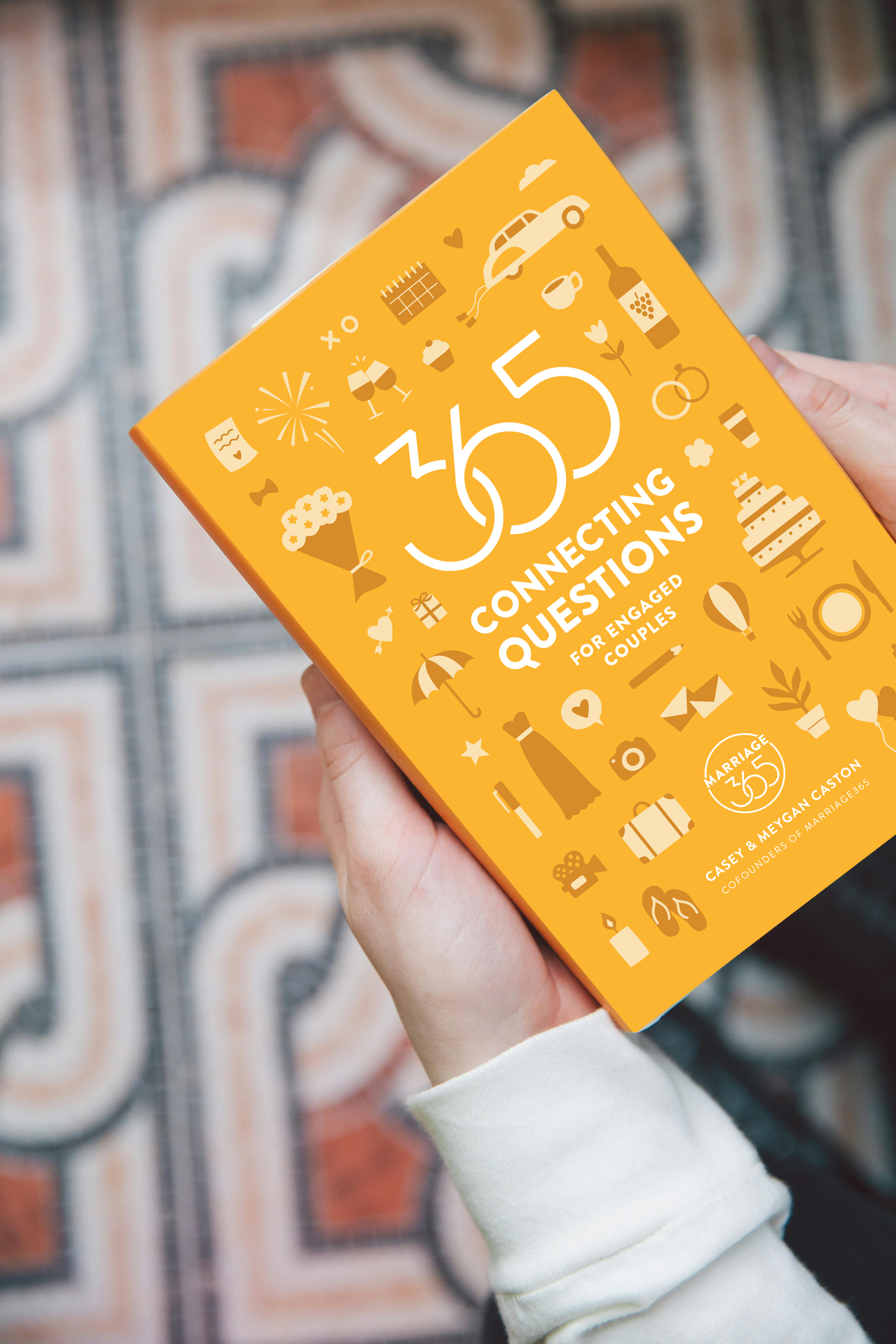 365 Connecting Questions for Engaged Couples Book Cover