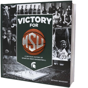 A commemorative book for 120 years of men’s basketball at MSU