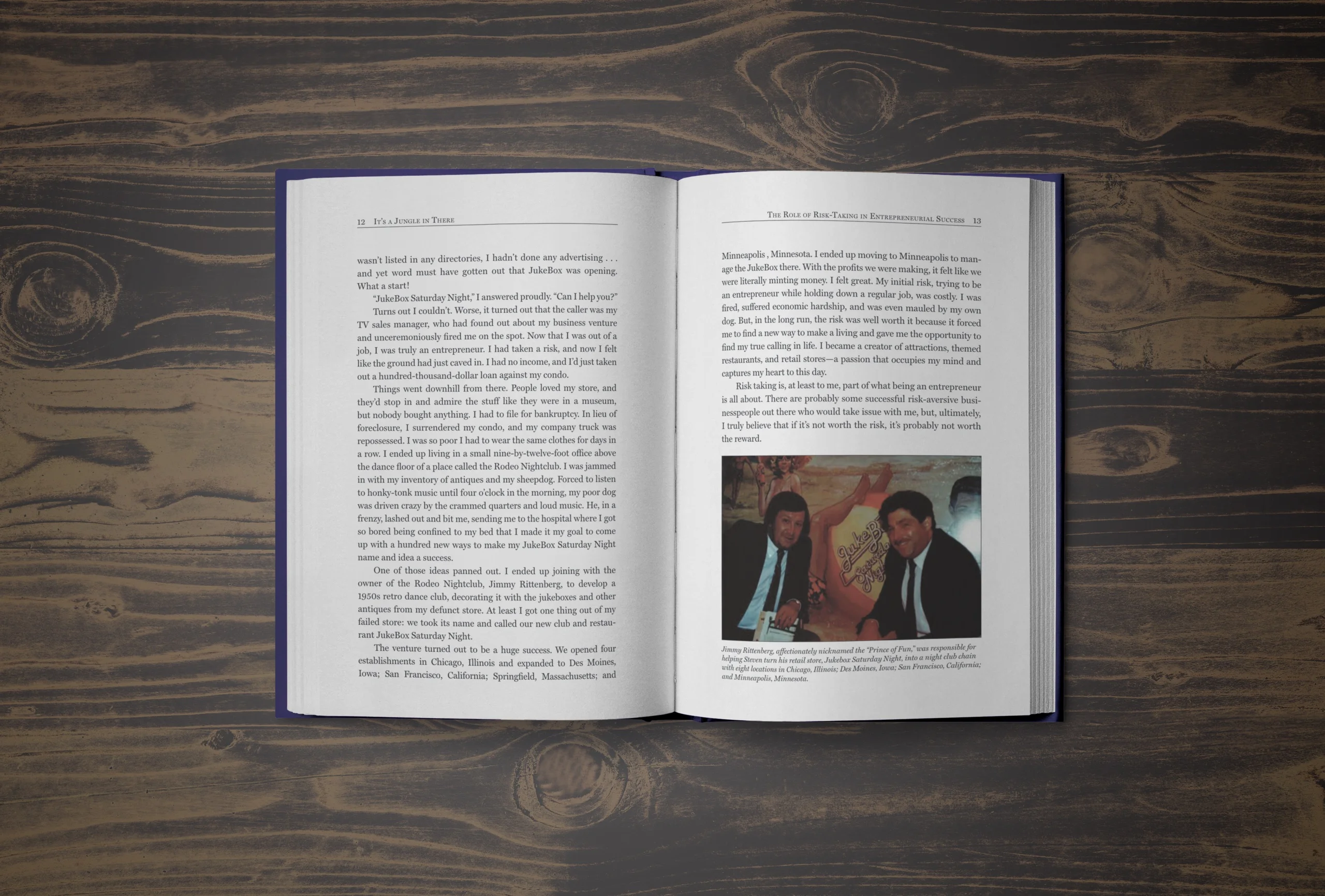 An inside spread of a properly edited book