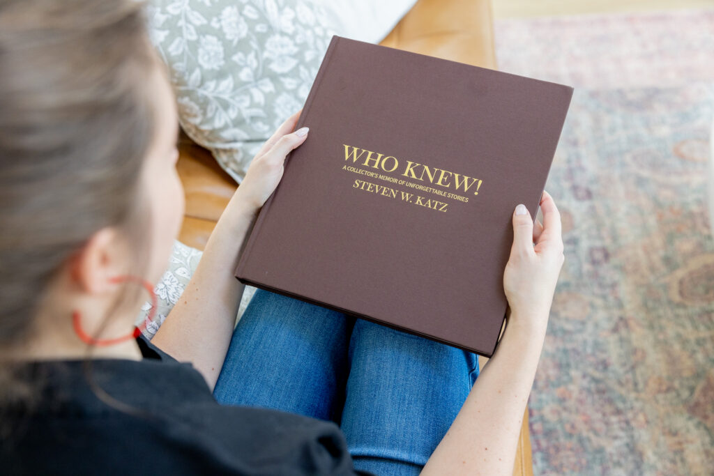 Who Knew Personal Memoir Legacy Book Being Held