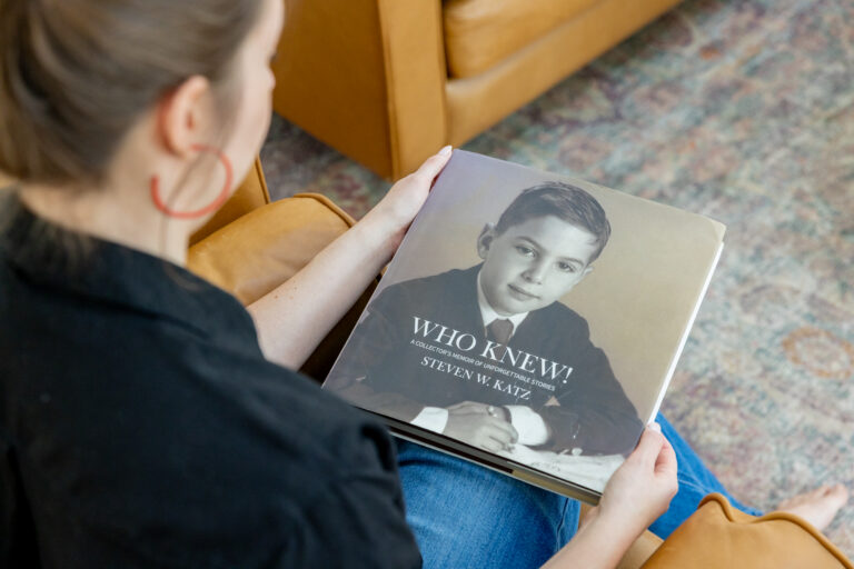 Who Knew Personal Memoir Legacy Book being held